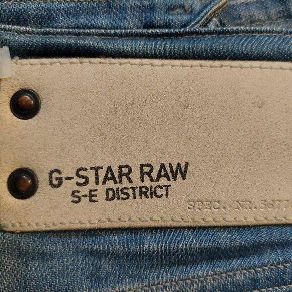 G-Star Raw SE District Super Bell Maver Denim 3D Vintage Blue Jeans Sz 26 NWT - Picture 14 of 15